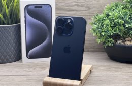 Hibátlan iPhone 15 Pro Blue Titanium 128GB 2 ÉV Garanciával 93%