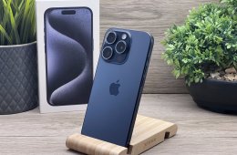 Hibátlan iPhone 15 Pro Blue Titanium 128GB 2 ÉV Garanciával 93%