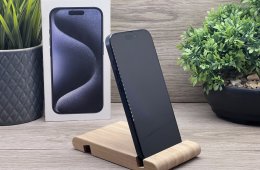 Hibátlan iPhone 15 Pro Blue Titanium 128GB 2 ÉV Garanciával 93%