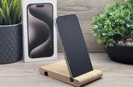 Hibátlan iPhone 15 Pro Natural Titanium 128GB 2 ÉV Garanciával 91%