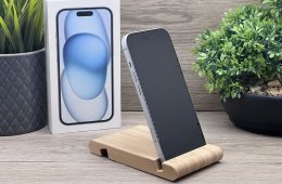 Hibátlan iPhone 15 Blue  256GB 2 ÉV Garanciával 100%
