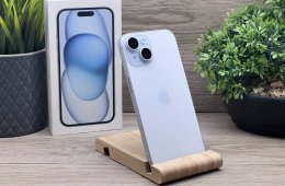 Hibátlan iPhone 15 Blue  256GB 2 ÉV Garanciával 100%