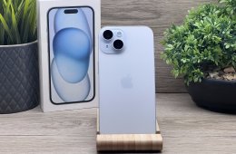 Hibátlan iPhone 15 Blue  256GB 2 ÉV Garanciával 100%