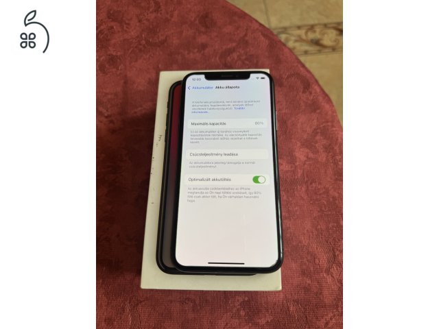 Iphone X 64GB Black Független, Szép állapot