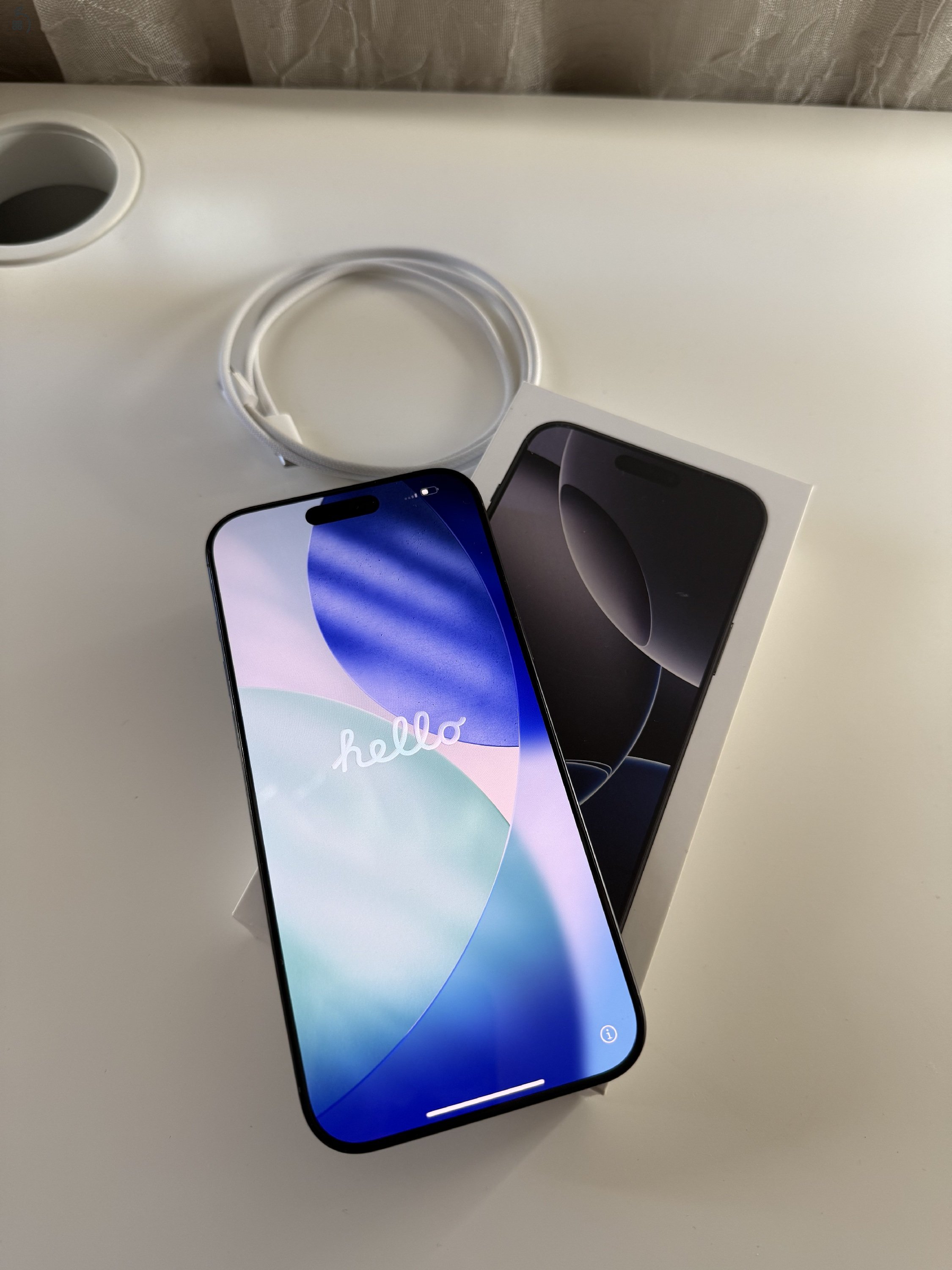 Iphone 16 Pro Max 256GB titánium fekete 