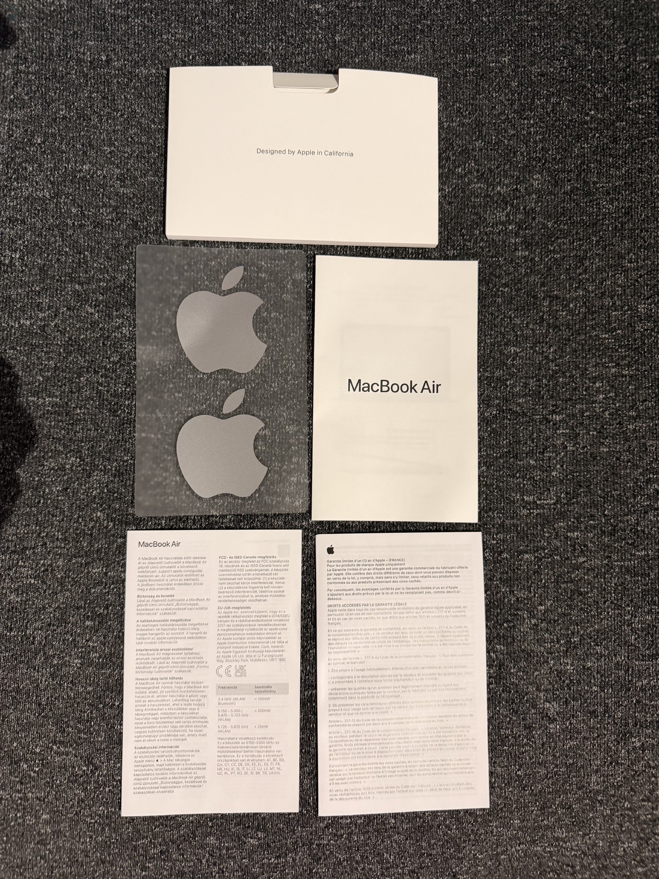 MacBook Air M1 8GB/256GB | 100% Akku | 4 Ciklus | Doboz + Töltő + Tok