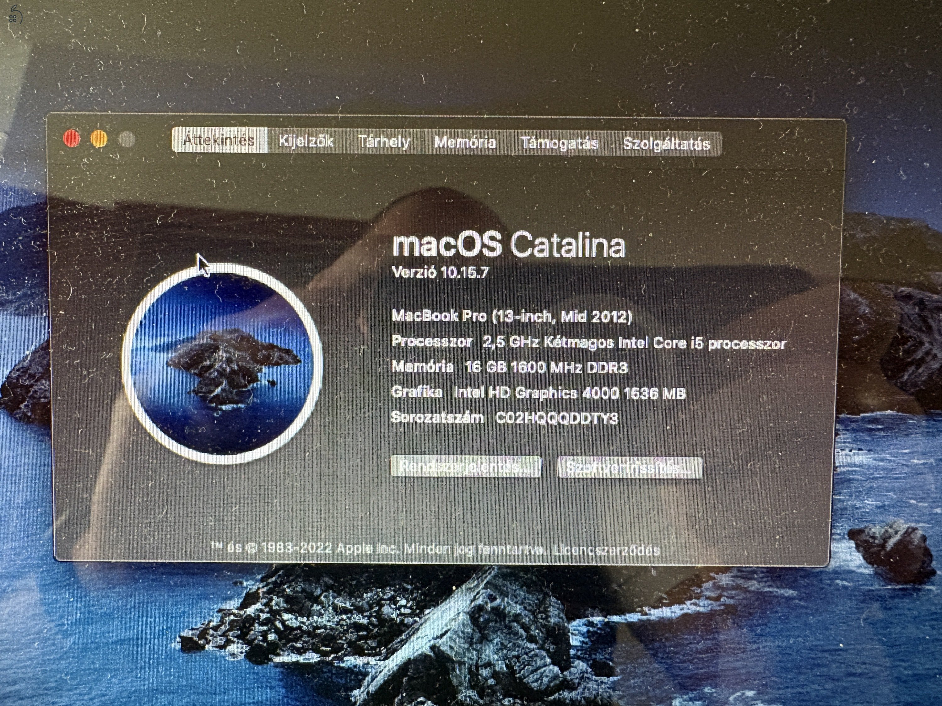 MacBook pro 2012 mid. 