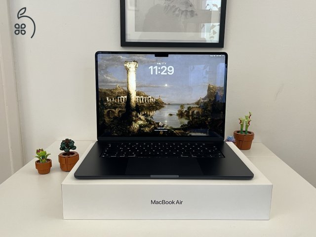 MacBook Air 15” M3 Éjfekete (2024) – ritka 15”-os modell