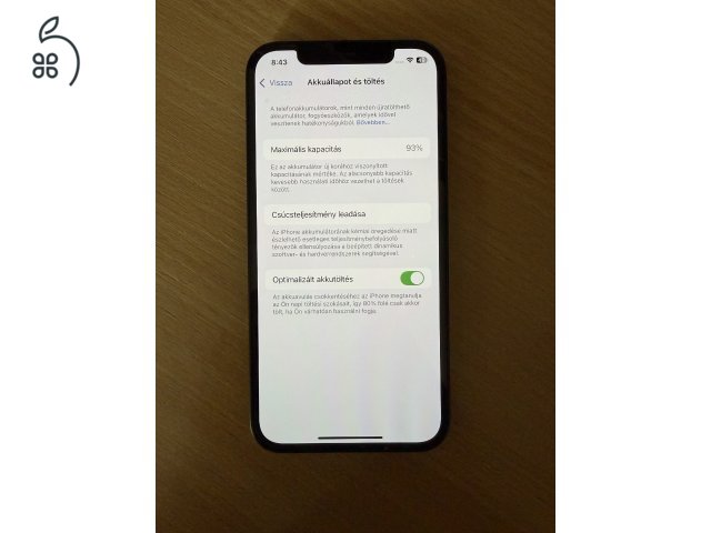 iPhone 12 64 GB 93% gyári akku