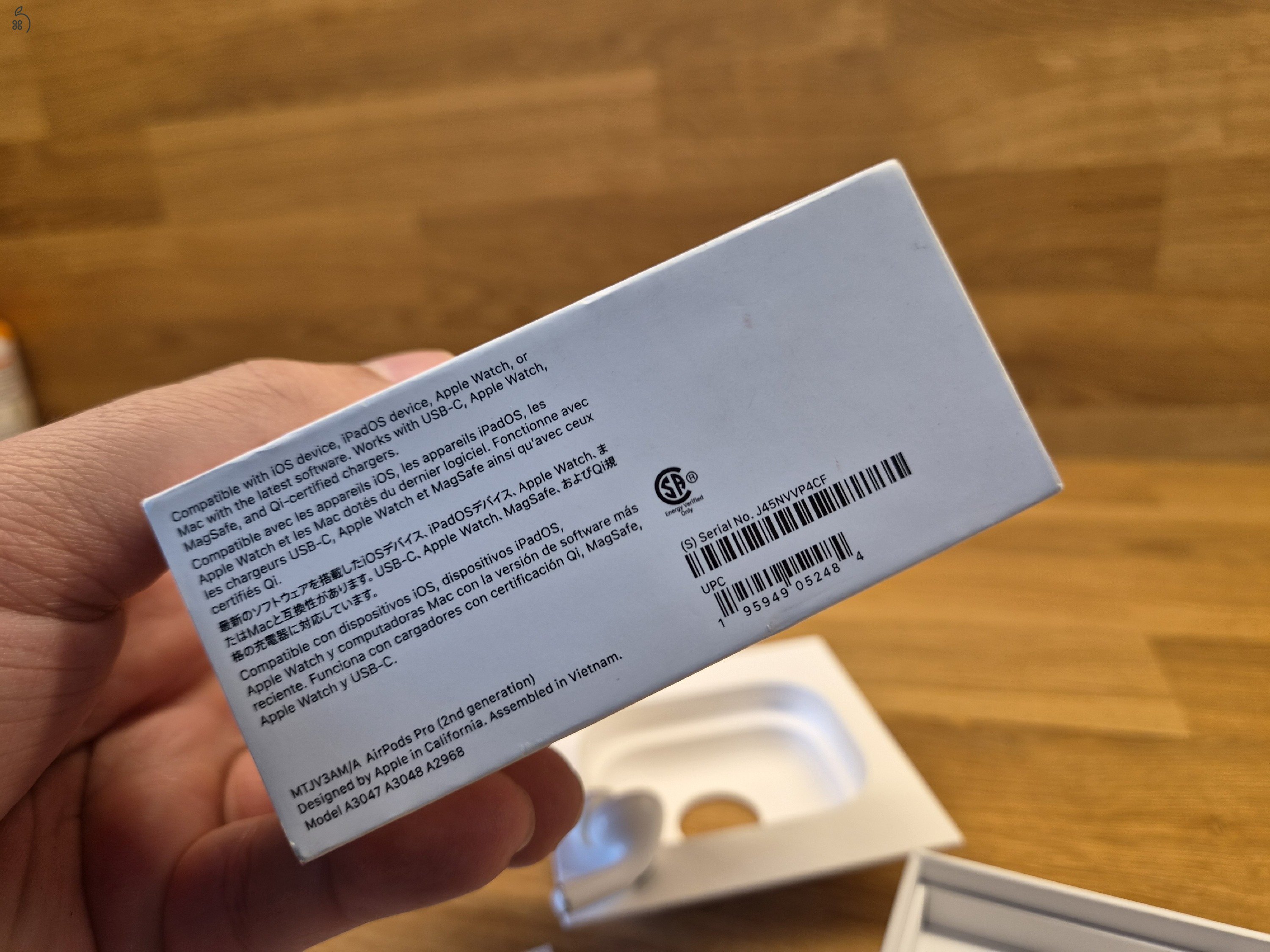 Eredeti Apple AirPods Pro 2 (USB-C) Karcmentes, dobozában
