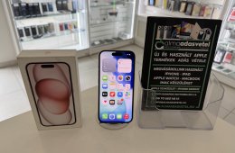 iPhone 15 128GB One Függő Újszerű/1 hónap gar./Akku 84%/p4906