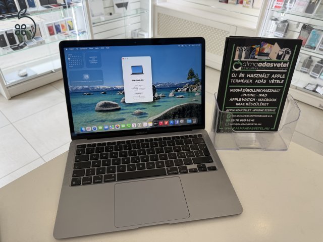 MacBook Air M1 8GB/256ssd/Újszerű/1 hónap gar./Akku 94%/EU Bill./p4907