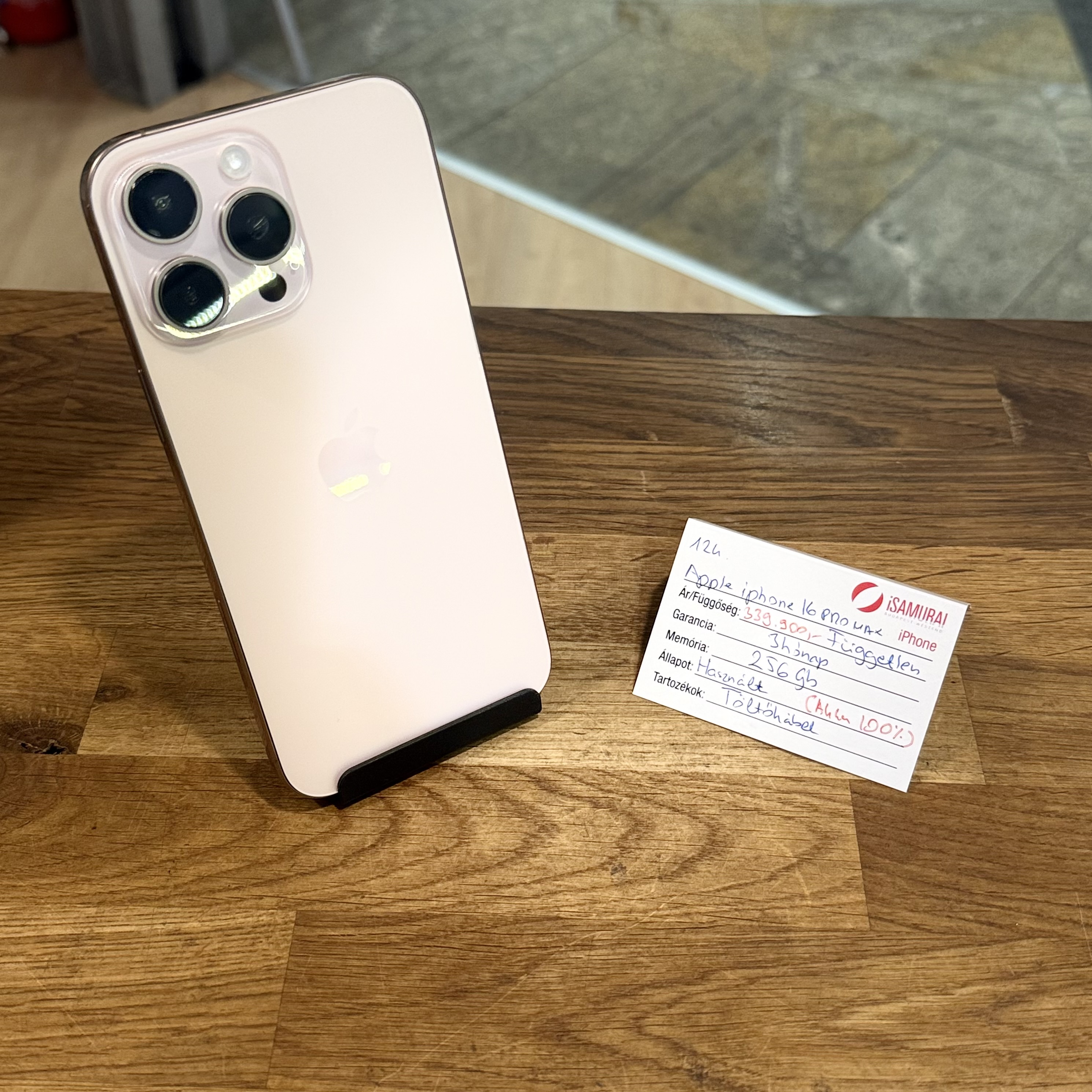 Apple iPhone 16 Pro Max - 256GB - Desert titán - Akku 100% (124.)