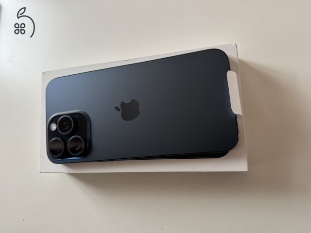 Új iPhone 15 Pro Max független kék Akksi 100%