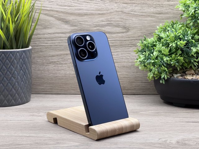 iPhone 15 Pro Blue Titanium 256GB 2 ÉV Garanciával 90%