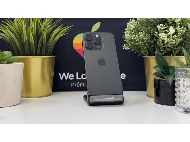 iPhone 15 Pro 256GB, Fekete Titán, Független, Számla, 1 Év Garancia, 100%