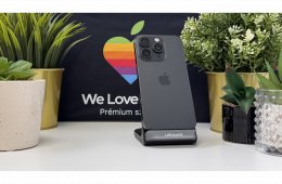 iPhone 15 Pro 128GB, Fekete Titán, Független, Számla, 1 Év Garancia, 100%