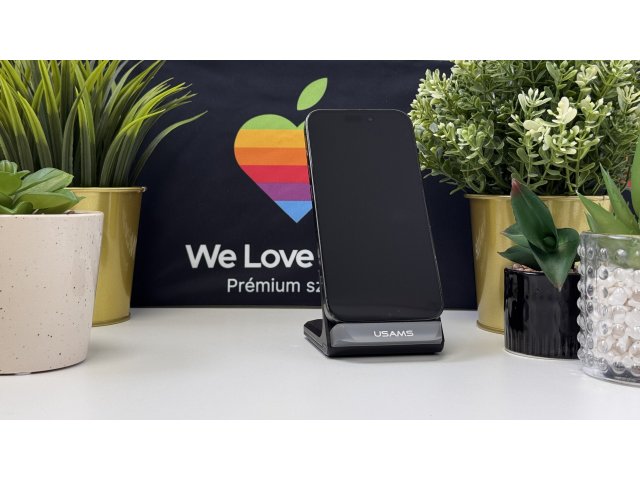 iPhone 15 Pro 128GB, Fekete Titán, Független, Számla, 1 Év Garancia, 100%