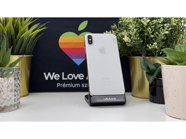 iPhone X 64GB, Fehér, Független, Számla, 1 Év Garancia, 98%