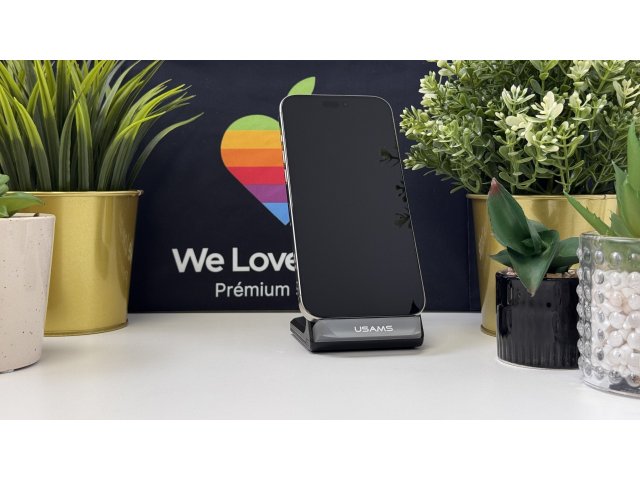 iPhone 16 Pro Max 256GB, Natúr Titán, Független, Számla, 1 Év Garancia, 91%