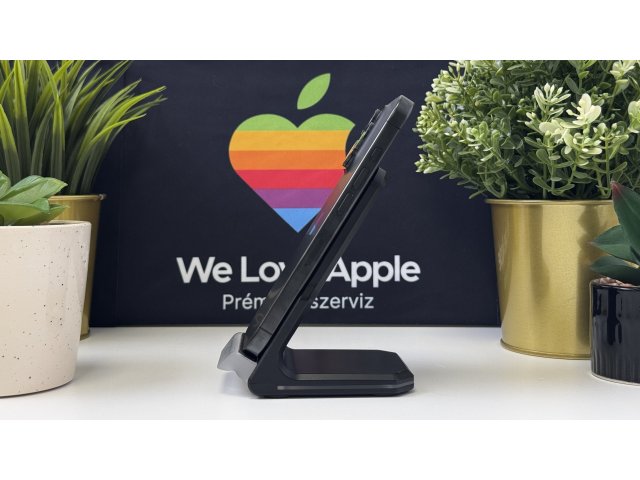iPhone 15 Pro 128GB, Fekete Titán, Független, Számla, 1 Év Garancia, 86%
