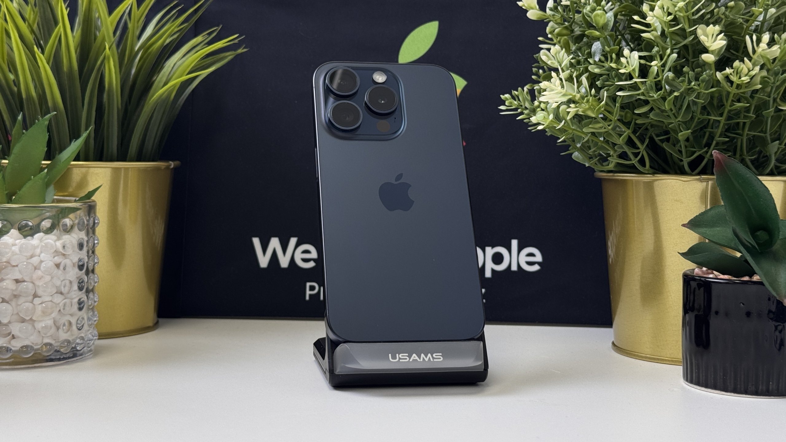 iPhone 15 Pro 256GB, Kék Titán, Független, Számla, 1 Év Garancia, 100%