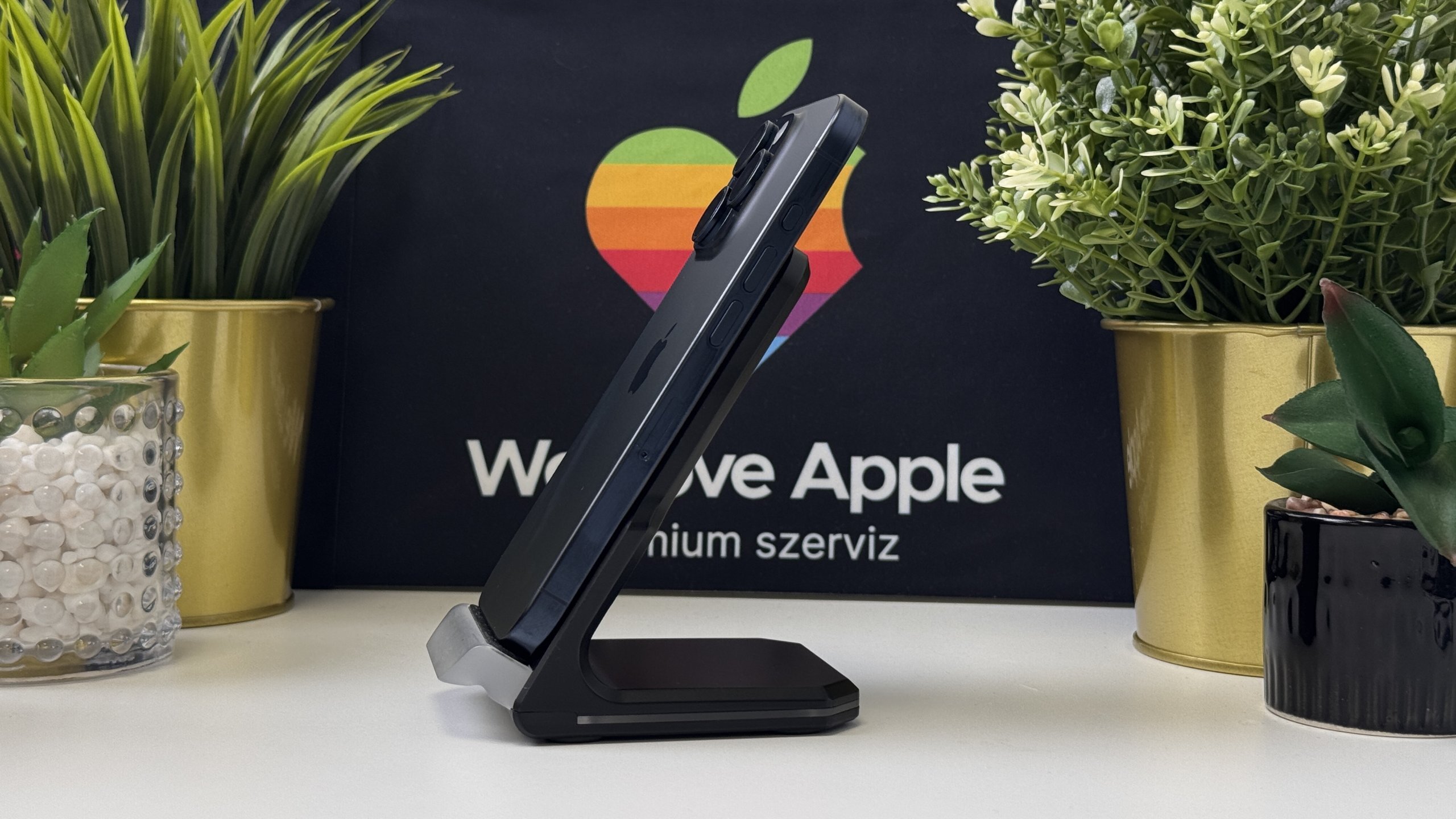 iPhone 15 Pro 256GB, Kék Titán, Független, Számla, 1 Év Garancia, 100%