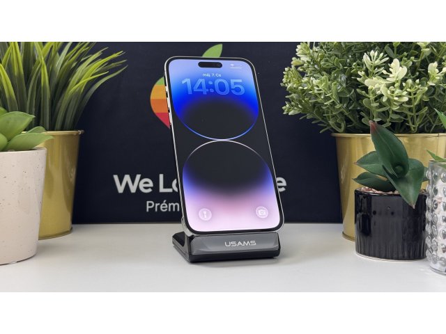 iPhone 14 Pro Max 128GB, Ezüst, Független, Számla, 1 Év Garancia, 89%