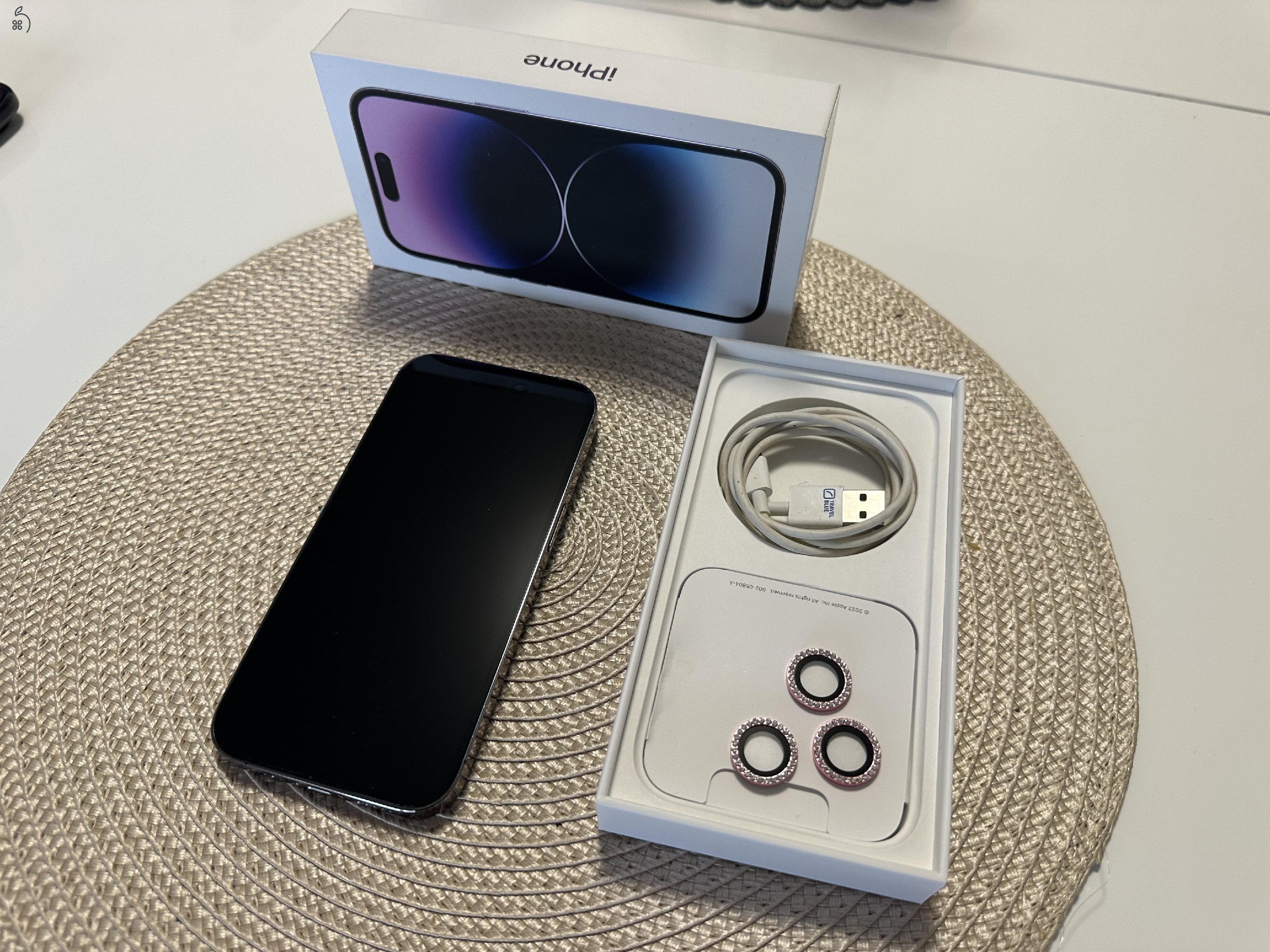 Apple iPhone 14 Pro 256Gb Lila független Új Akku!!!