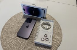 Apple iPhone 14 Pro 256Gb Lila független Új Akku!!!