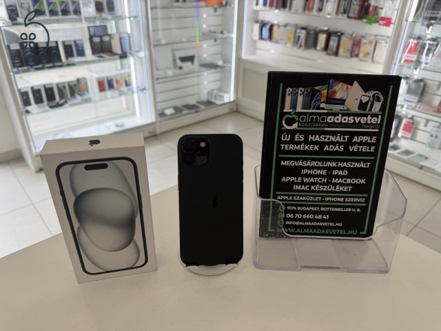 iPhone 15 128GB Független Használt/1 hónap gar./Akku 86%/p4911