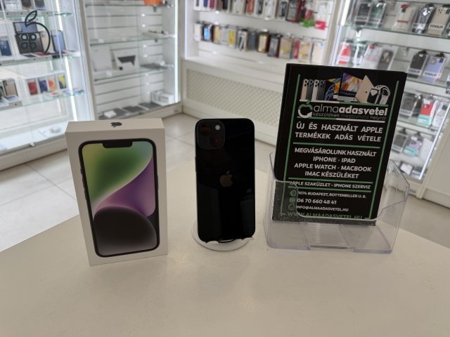 iPhone 14 128GB Független Nagyon Szép/1 hónap gar./Akku 87%/p4913