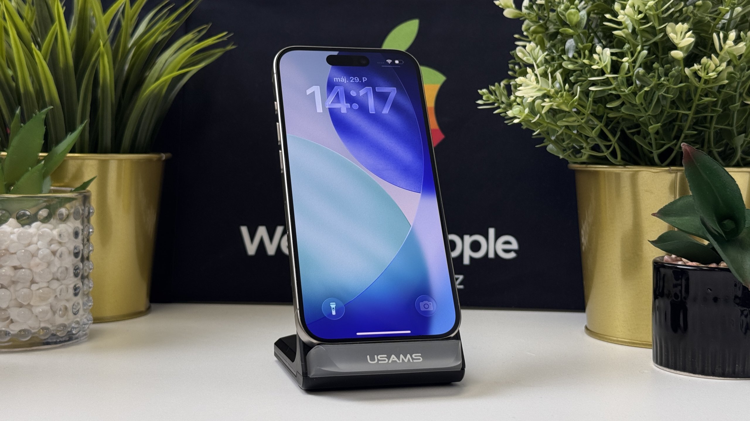 iPhone 15 Pro 256GB, Natúr Titán, Független, Számla, 1 Év Garancia, 100%