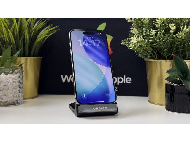 iPhone 15 Pro 256GB, Natúr Titán, Független, Számla, 1 Év Garancia, 100%