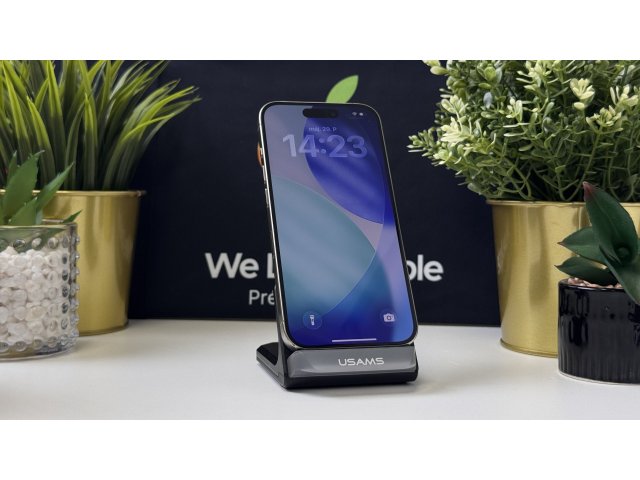 iPhone 15 Pro 256GB, Fekete Titán, Független, Számla, 1 Év Garancia, 100%