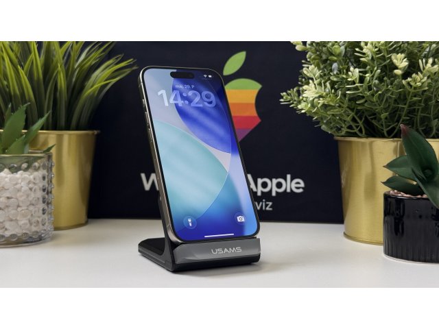 iPhone 15 Pro 256GB, Fekete Titán, Független, Számla, 1 Év Garancia, 100%