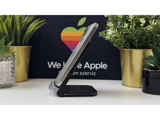 iPhone 15 Pro 256GB, Fekete Titán, Független, Számla, 1 Év Garancia, 100%