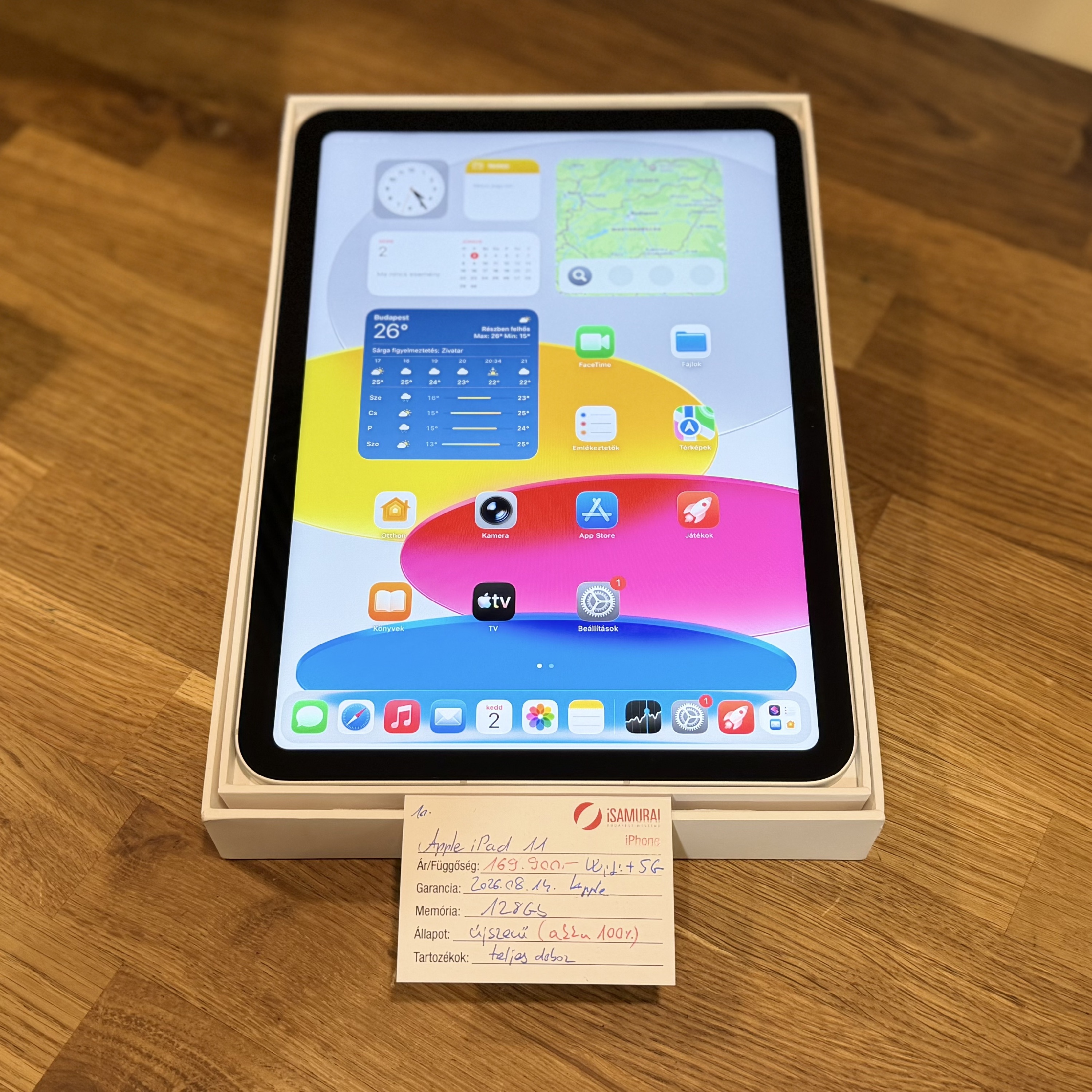 Apple iPad 11 (A16) - 128GB - WiFi+5G - 100% akku (10.)