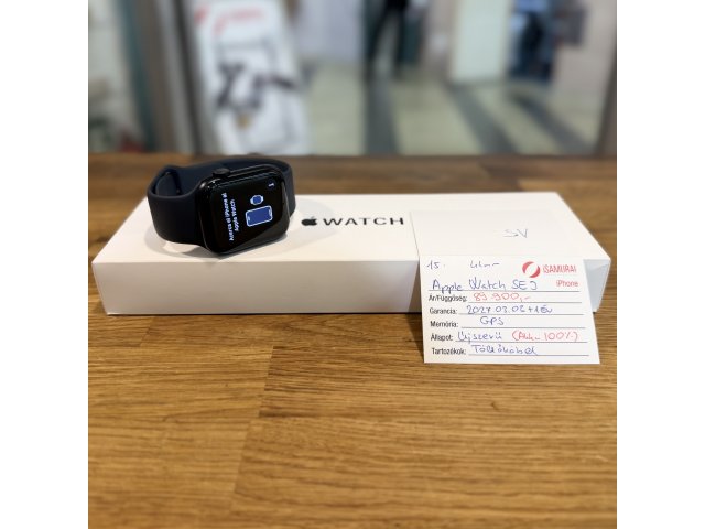 Apple Watch SE 3. gen - 44 mm - Fekete - GPS - 100% akku - 2028.03.03. Apple (15.)