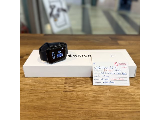 Apple Watch SE 3. gen - 44 mm - Fekete - GPS - 100% akku - 2027.11.08. Apple (18.)