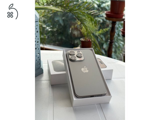 Iphone 15 Pro 128 GB Natúr Titánium FÜGGETLEN 87% AKKU Karcmentes, Hibátlan
