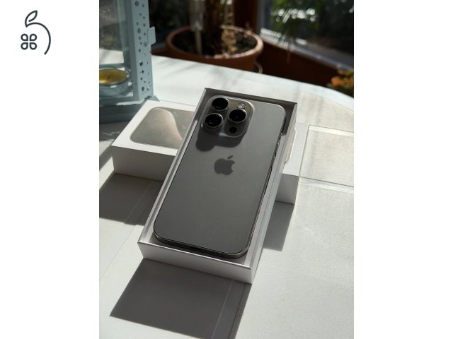 Iphone 15 Pro 128 GB Natúr Titánium FÜGGETLEN 87% AKKU Karcmentes, Hibátlan