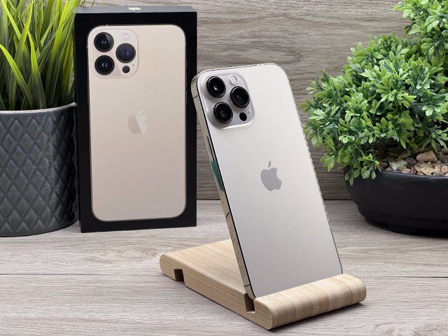 Hibátlan iPhone 13 Pro Max Gold 256GB 2 ÉV Garanciával 91%