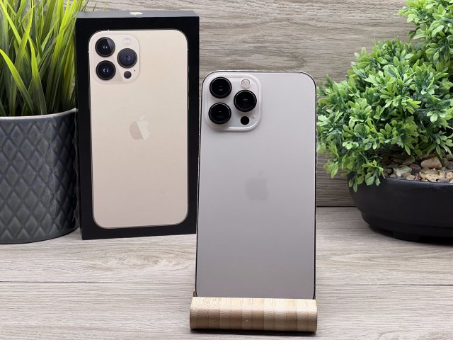 Hibátlan iPhone 13 Pro Max Gold 256GB 2 ÉV Garanciával 91%