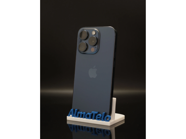 Apple iPhone 15 Pro 128 GB Blue Titanium 100% akku - 12 HÓ GARANCIA