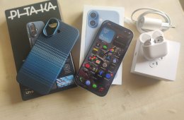 Iphone 17 256gb 100%akku,garanciás,hibátlan kp-s vásárlás.Valamint AirPods 4 aktív zajszűrős füles.