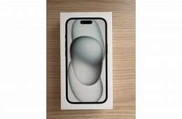 iPhone 15 128GB Black új, hibátlan