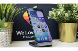 iPhone 15 Pro Max 256GB, Kék Titán, Független, Számla, 1 Év Garancia, 87%