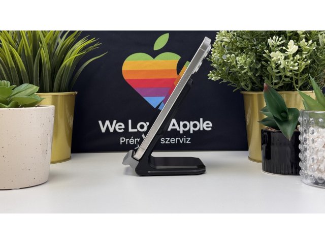 iPhone 15 Pro Max 256GB, Fehér Titán, Független, Számla, 1 Év Garancia, 88%