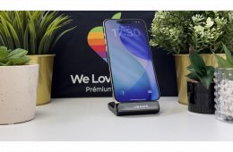 iPhone 15 Pro Max 256GB, Fehér Titán, Független, Számla, 1 Év Garancia, 88%